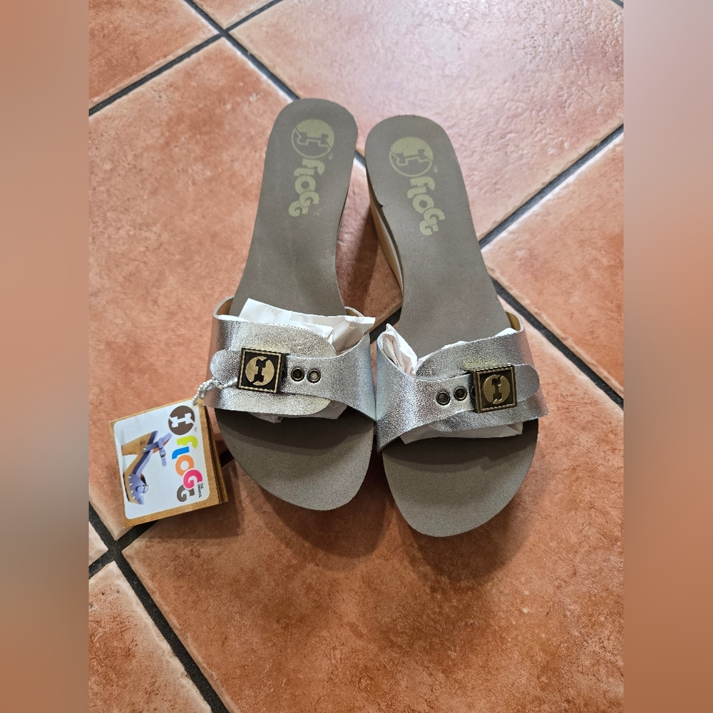 Flogg Silver Sandals with Buckle